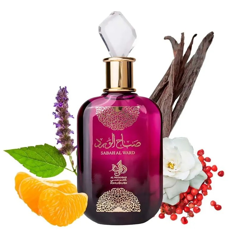 Perfume Árabe Al Wataniah Sabah Al Ward EDP Feminino 100ml